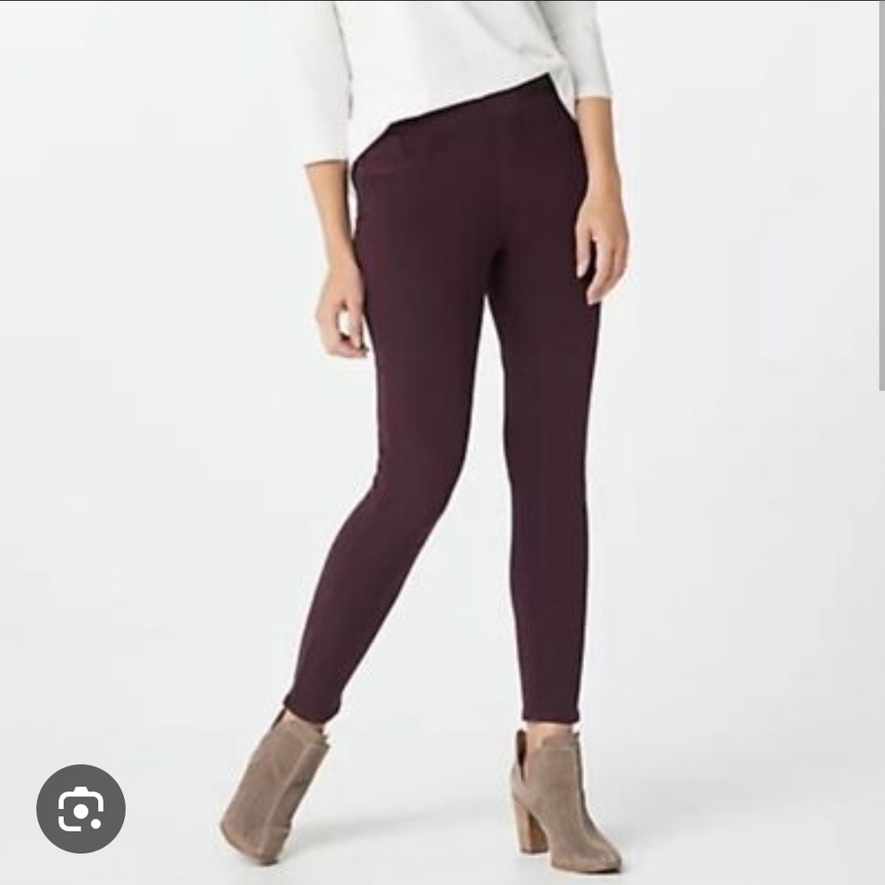 Spanx Twill Burgundy Pants